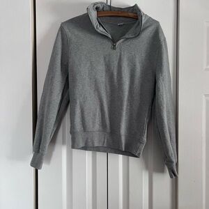 KOTN Gray Quarter-Zip Sweater size XXS (fits like XS-S)